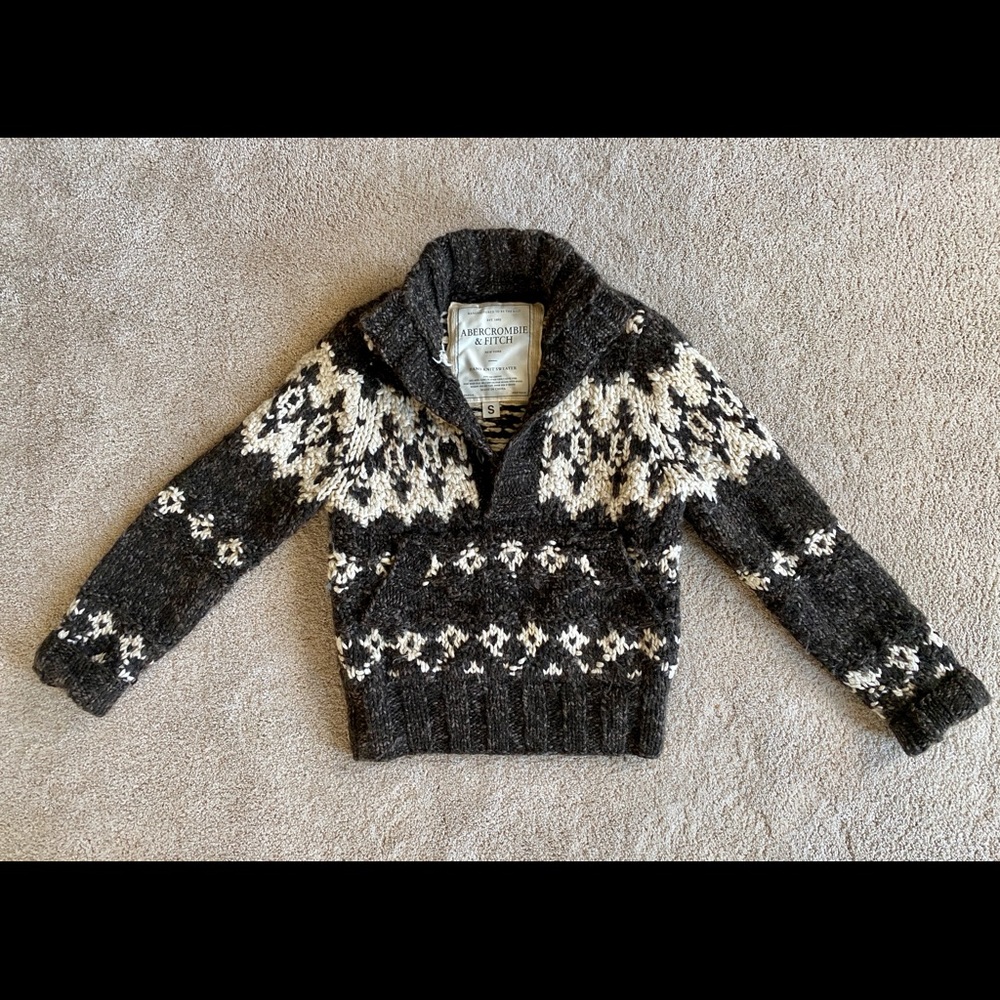 Abercrombie & Fitch Hand Knit Wool Sweater 2006